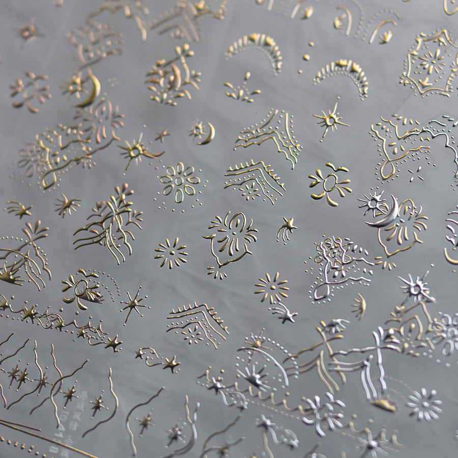 LuLuFun Studio Exotic Pattern Nail Deco Stickers - Ultra-Thin DIY Art