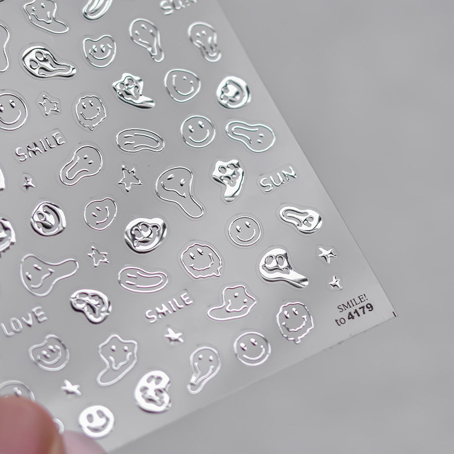 LuLuFun Studio Emoji Nail Deco Stickers – Ultra-Thin Manicure Decals