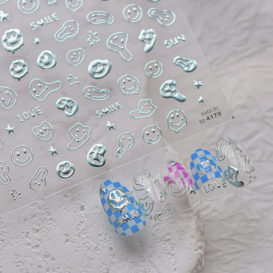 LuLuFun Studio Emoji Nail Deco Stickers – Ultra-Thin Manicure Decals