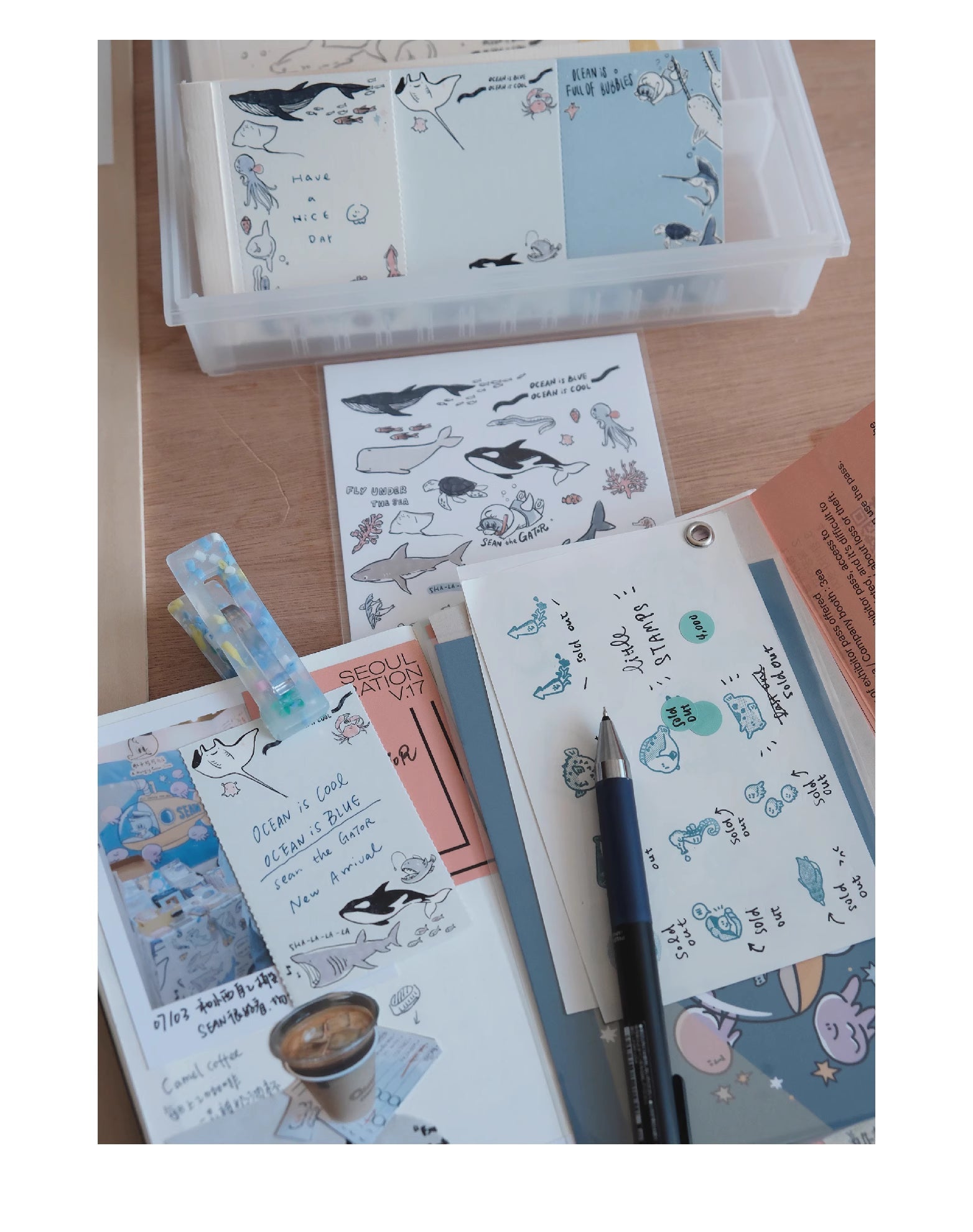 LuLuFun Studio Botanical Memo Notepad | Hand-Painted Floral Sticky Notes