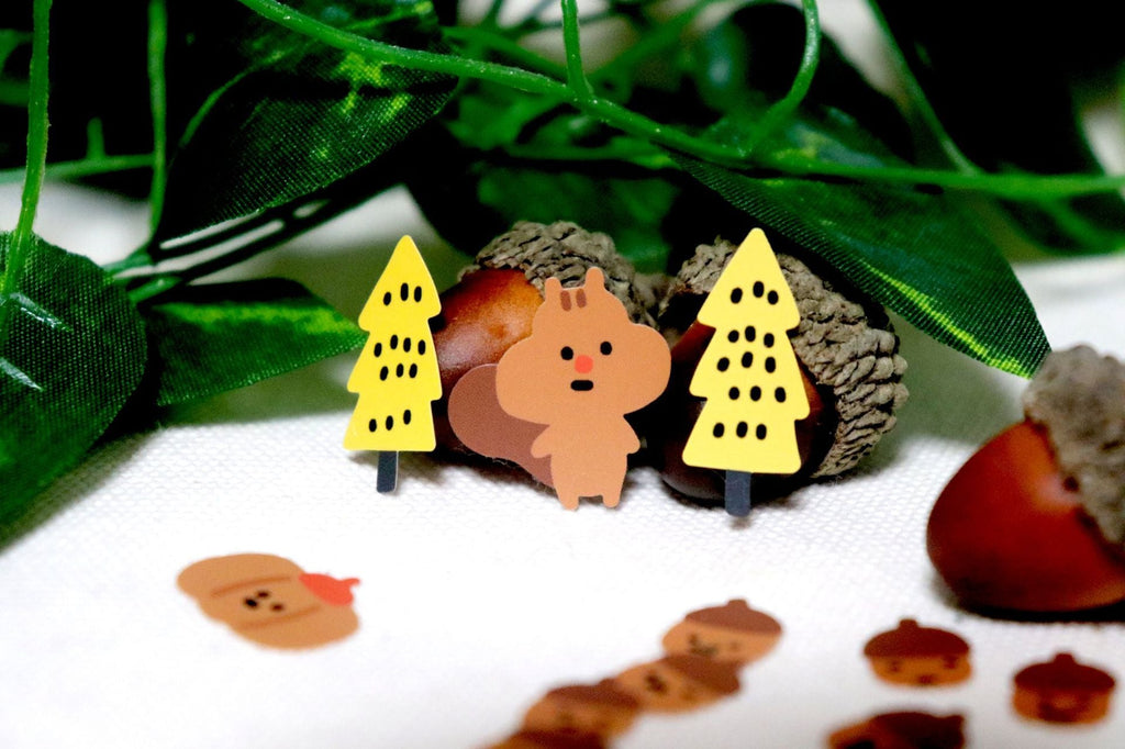 LuLuFun Studio Bonito Dotori Decorative Sticker Sheet for Journaling