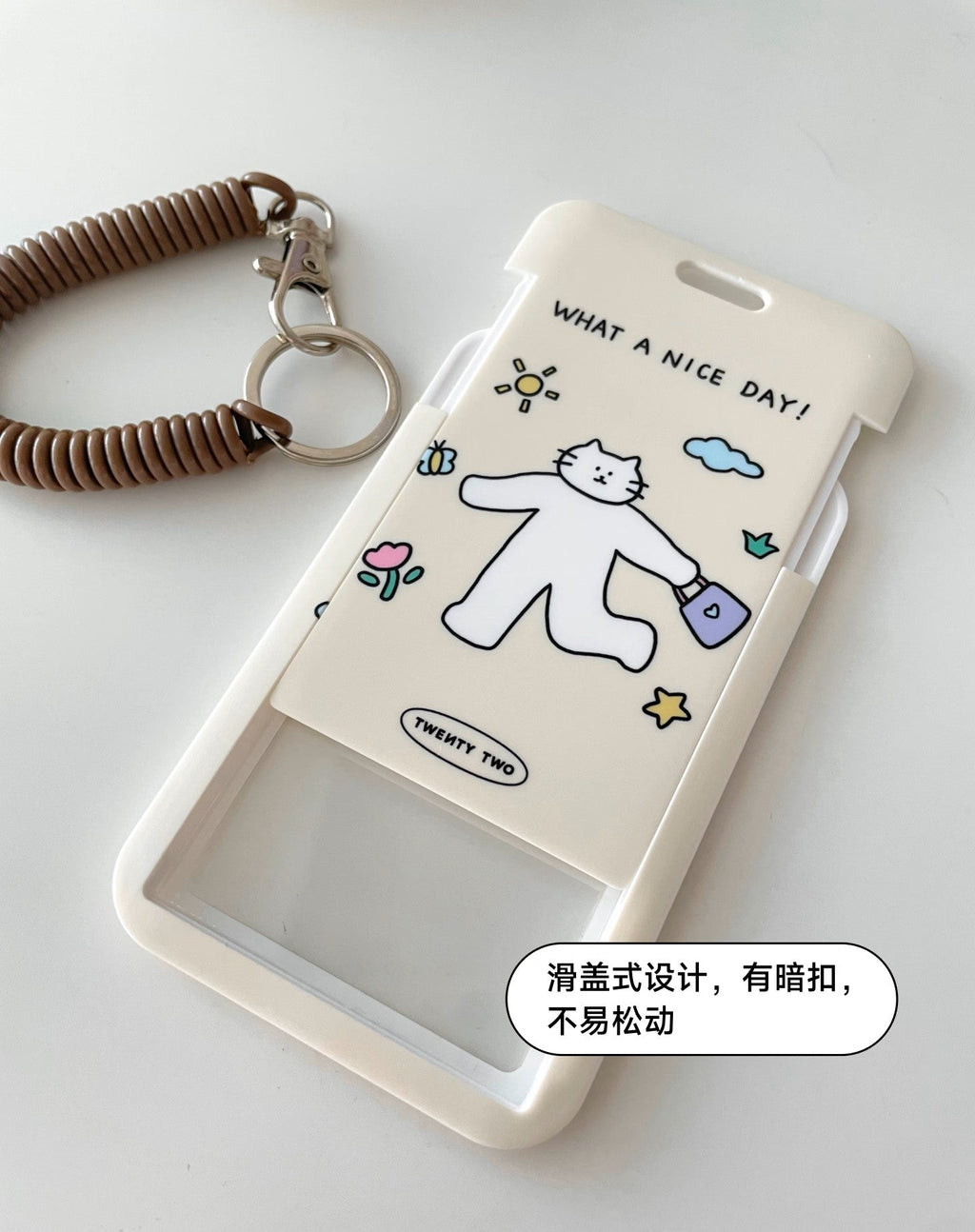 LuLuFun Studio ID Card Holder – Transparent Plastic Badge Protector