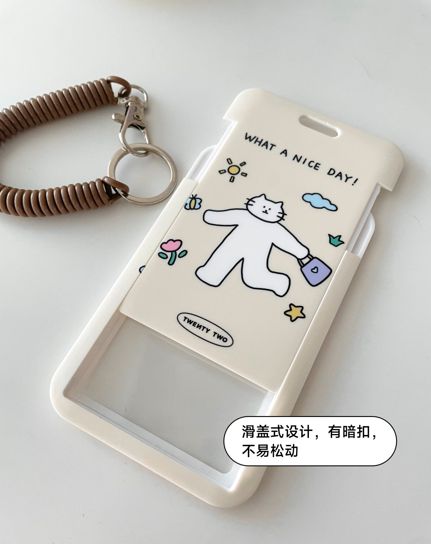 LuLuFun Studio ID Card Holder – Transparent Plastic Badge Protector