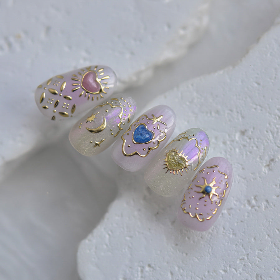 LuLuFun Studio Exotic Pattern Nail Deco Stickers - Ultra-Thin DIY Art