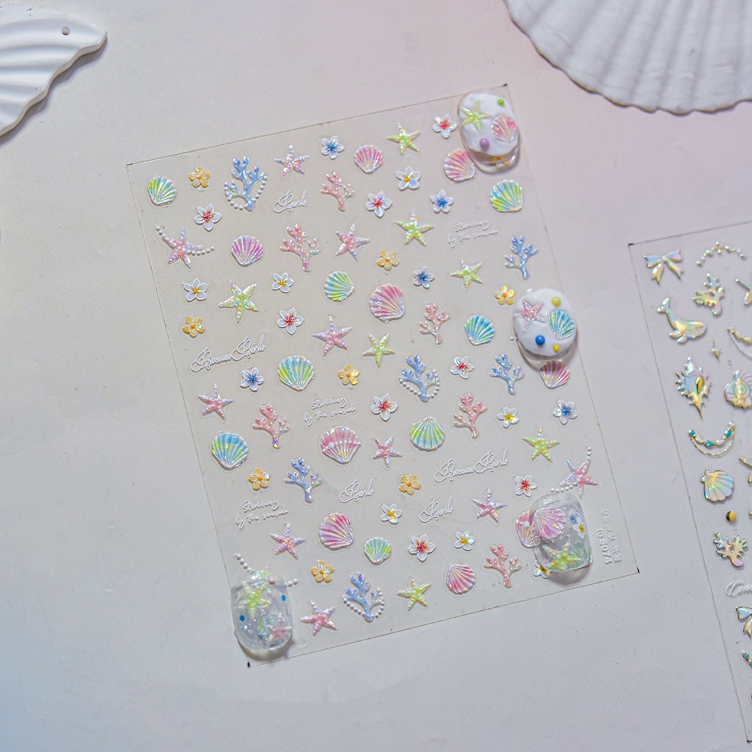 LuLuFun Studio Under The Sea Nail Deco Stickers - DIY Nail Art Decals