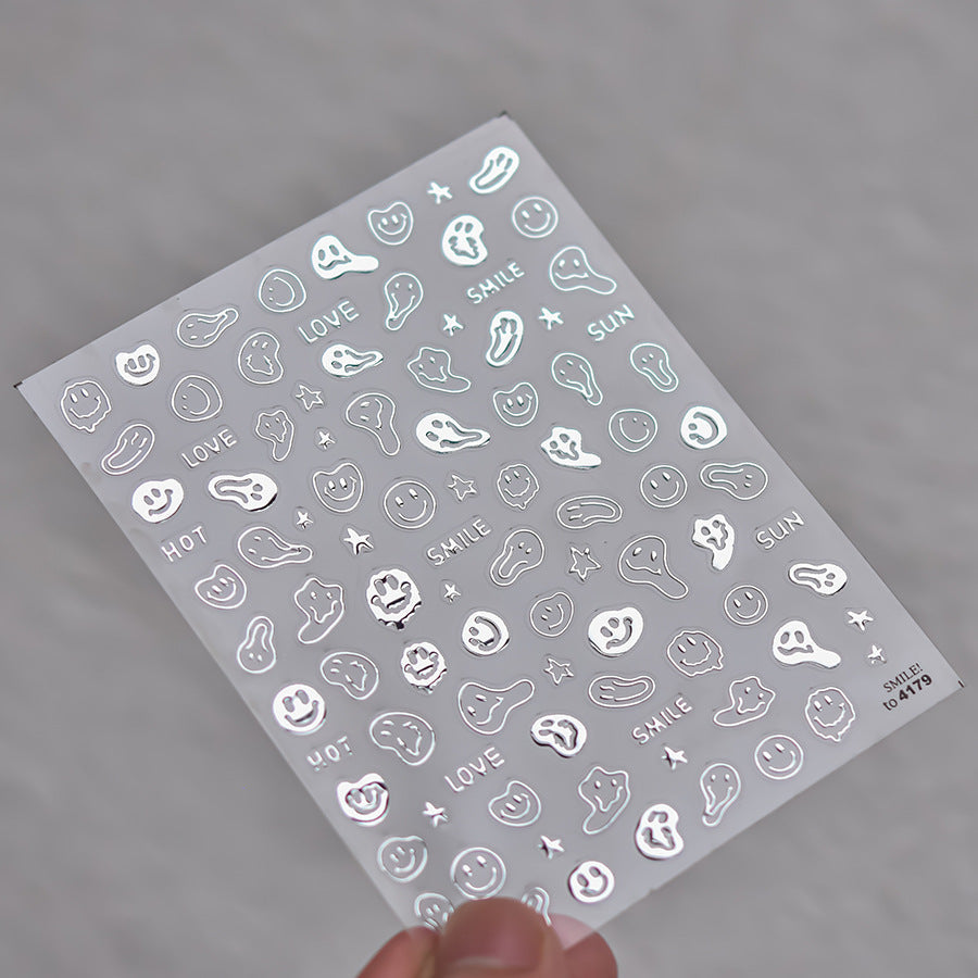 LuLuFun Studio Emoji Nail Deco Stickers – Ultra-Thin Manicure Decals