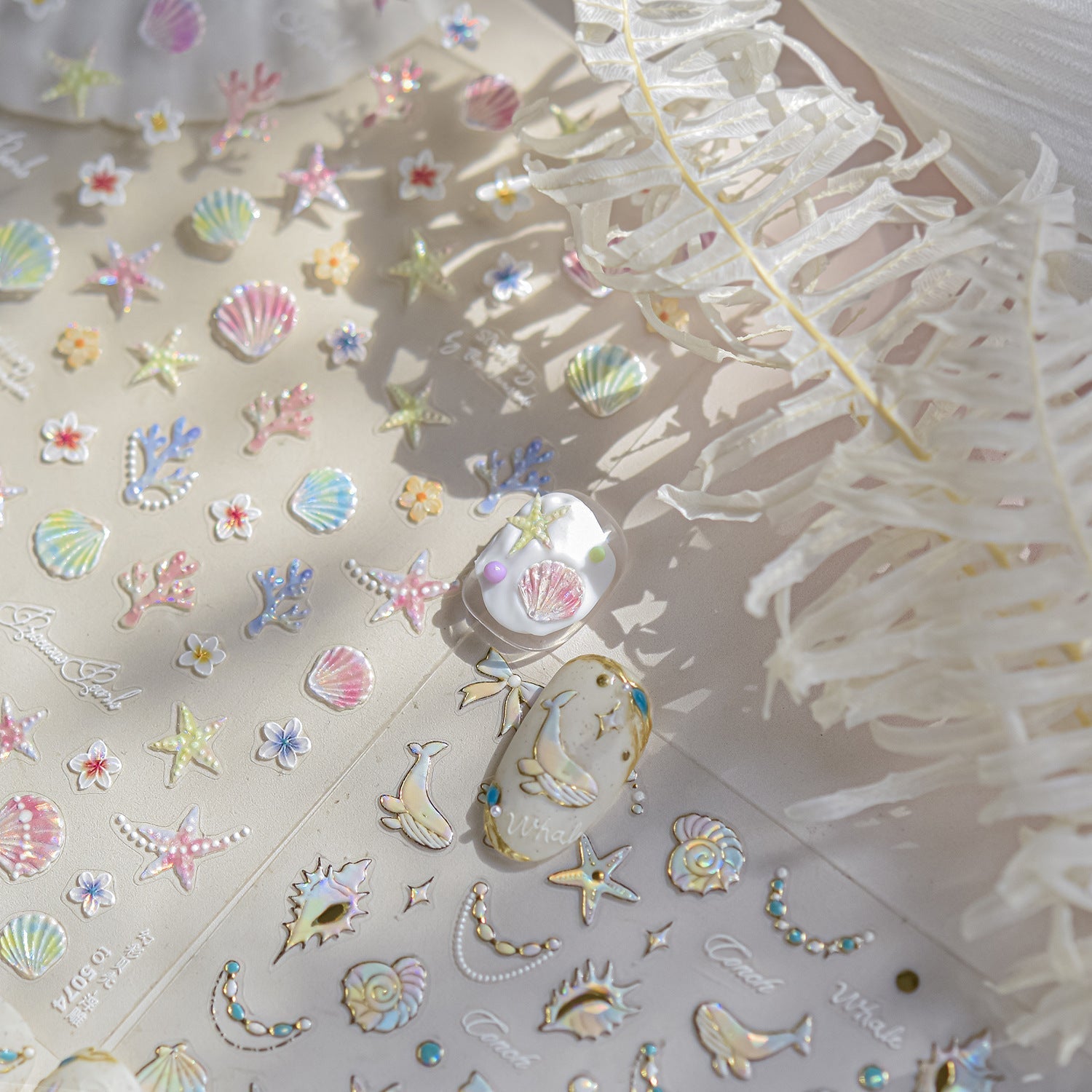 LuLuFun Studio Under The Sea Nail Deco Stickers - DIY Nail Art Decals