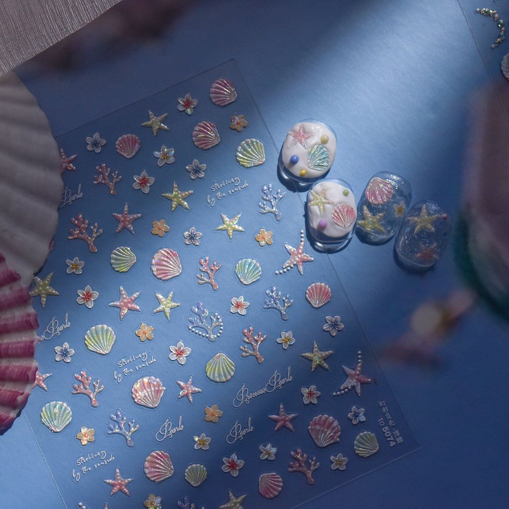 LuLuFun Studio Under The Sea Nail Deco Stickers - DIY Nail Art Decals