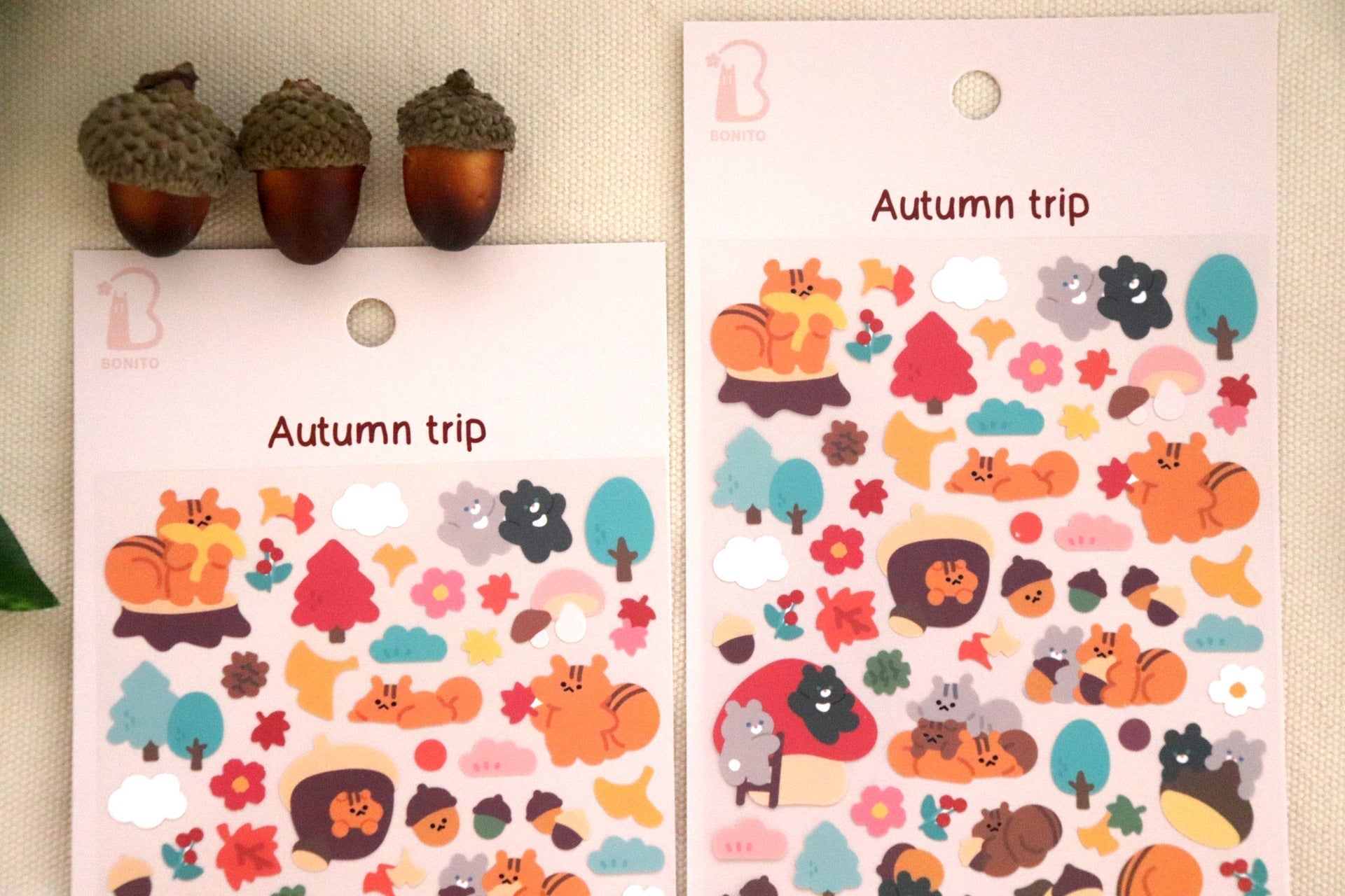 LuLuFun Studio Autumn Trip Decorative Planner Stickers - 1 Sheet