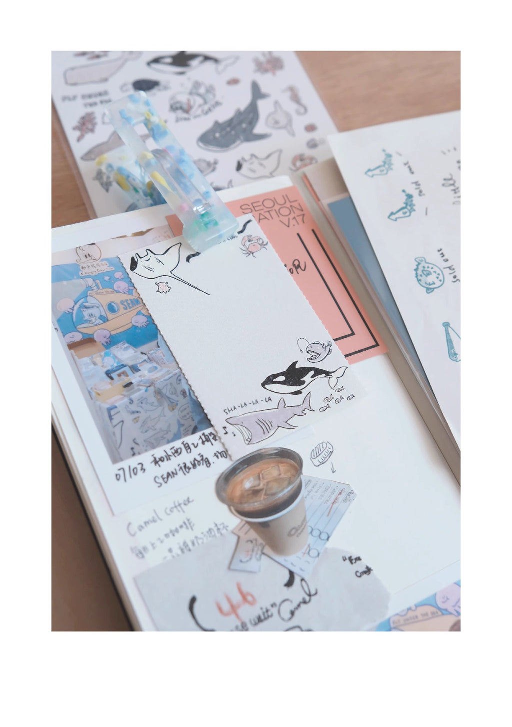 LuLuFun Studio Botanical Memo Notepad | Hand-Painted Floral Sticky Notes