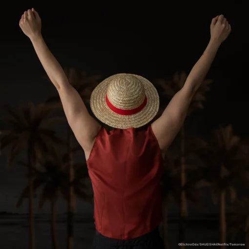 Snaps One Piece Luffy Straw Hat – Adjustable Anime Cosplay Sun Hat