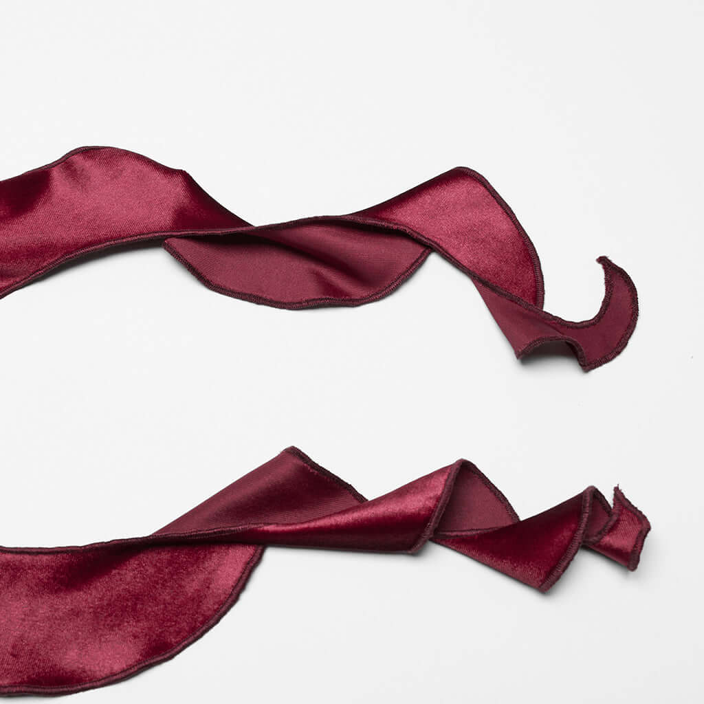 Punk Rave Leticia Burgundy Gradient Velvet Top with Feature Hooks