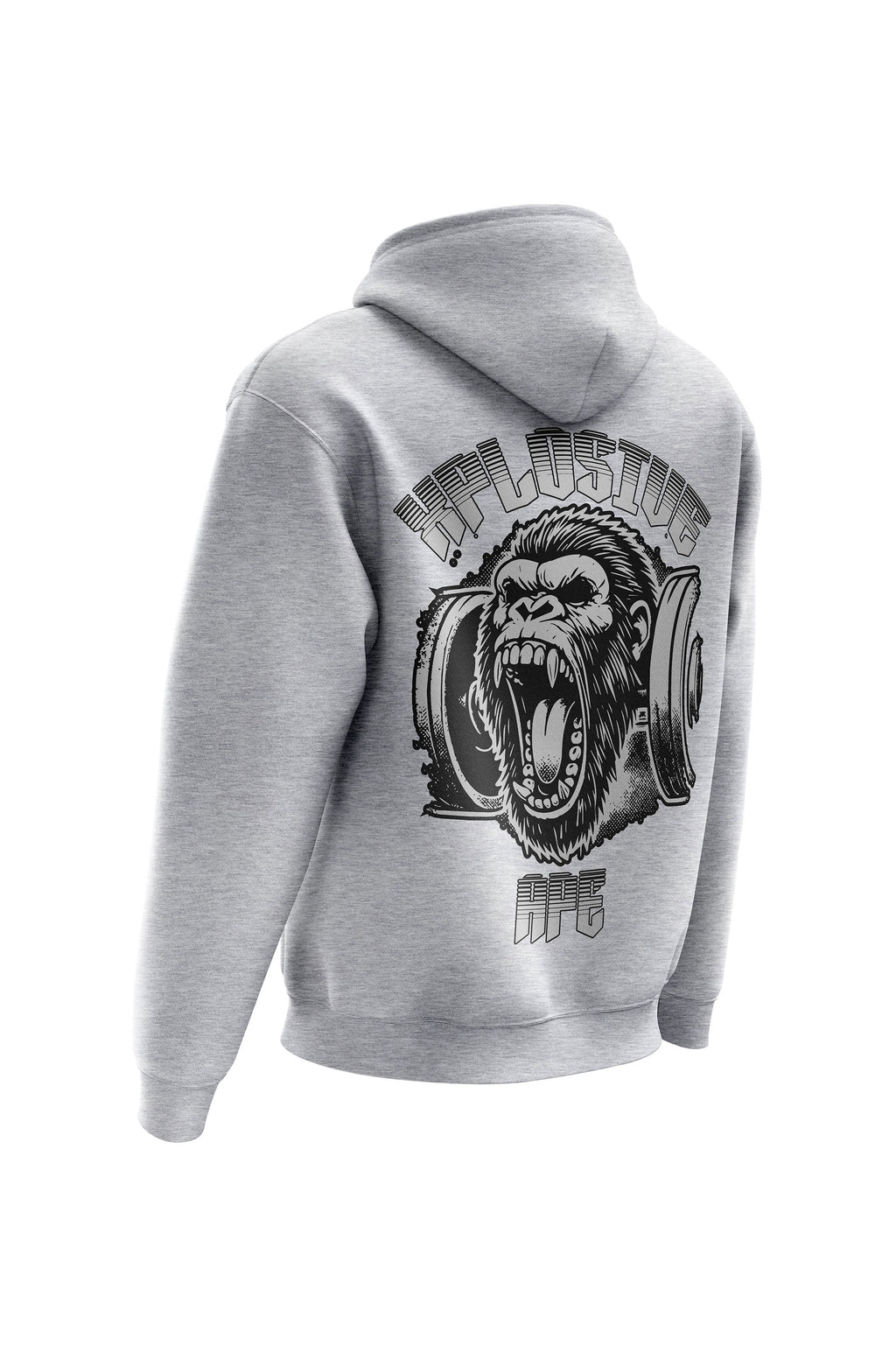 XAPE Old School Hoodie - Heather Grey