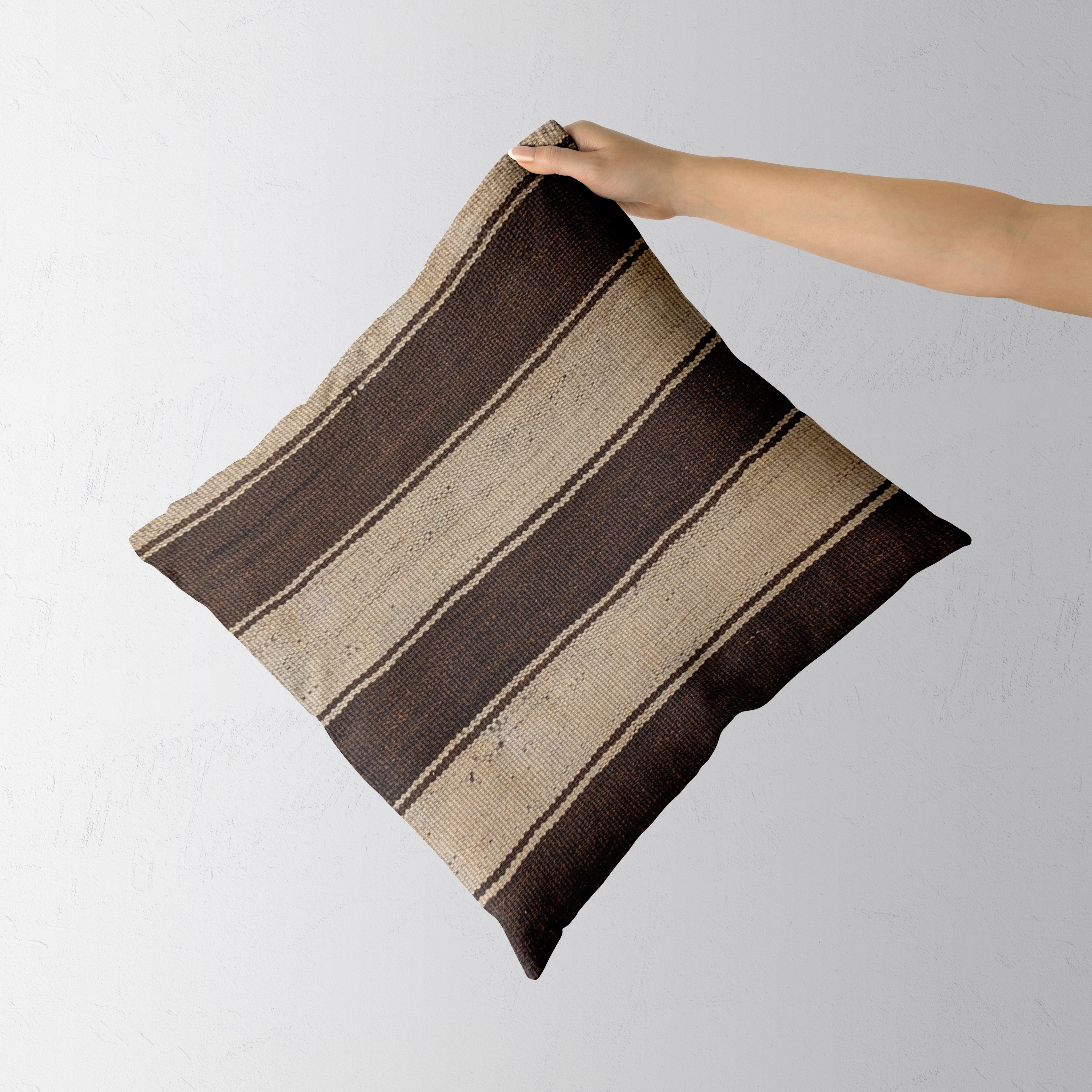 Turkish Kilim Vintage Cushion Cover - 40 x 40 cm