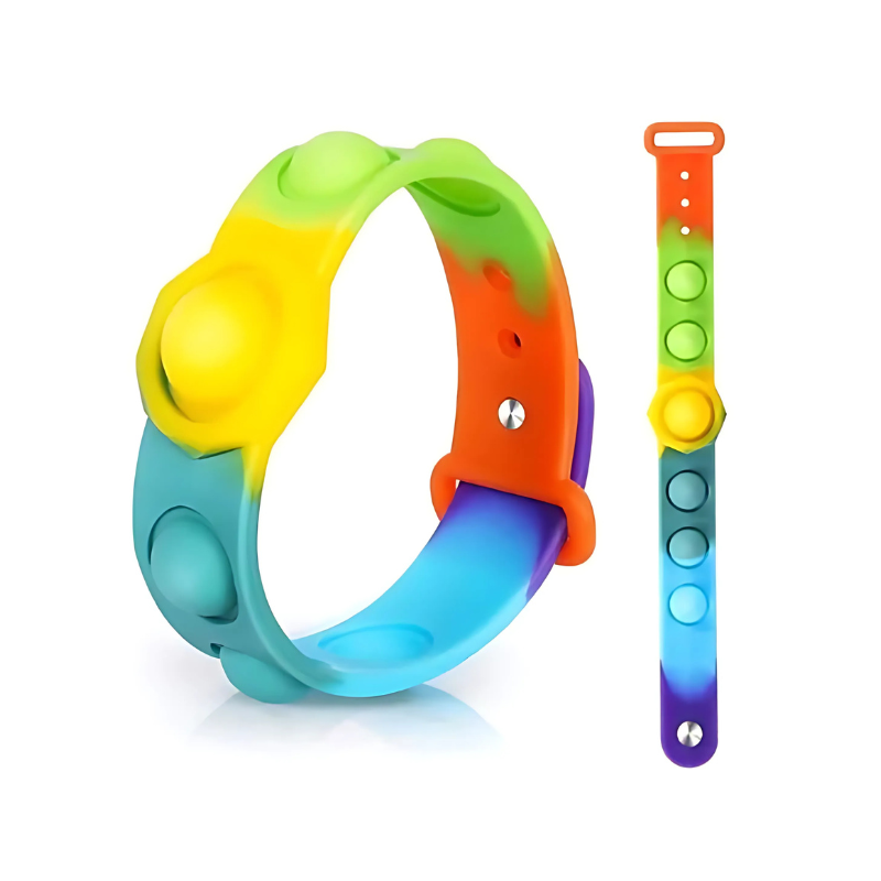 PoundFun Orb Sensory Popper Bracelet – Adjustable Fidget Toy for Stress