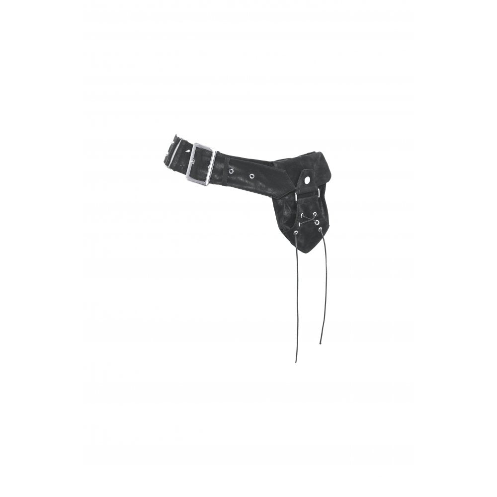 Dark In Love Orenda Pocket Belt – Gothic PU Cotton Alternative Accessory