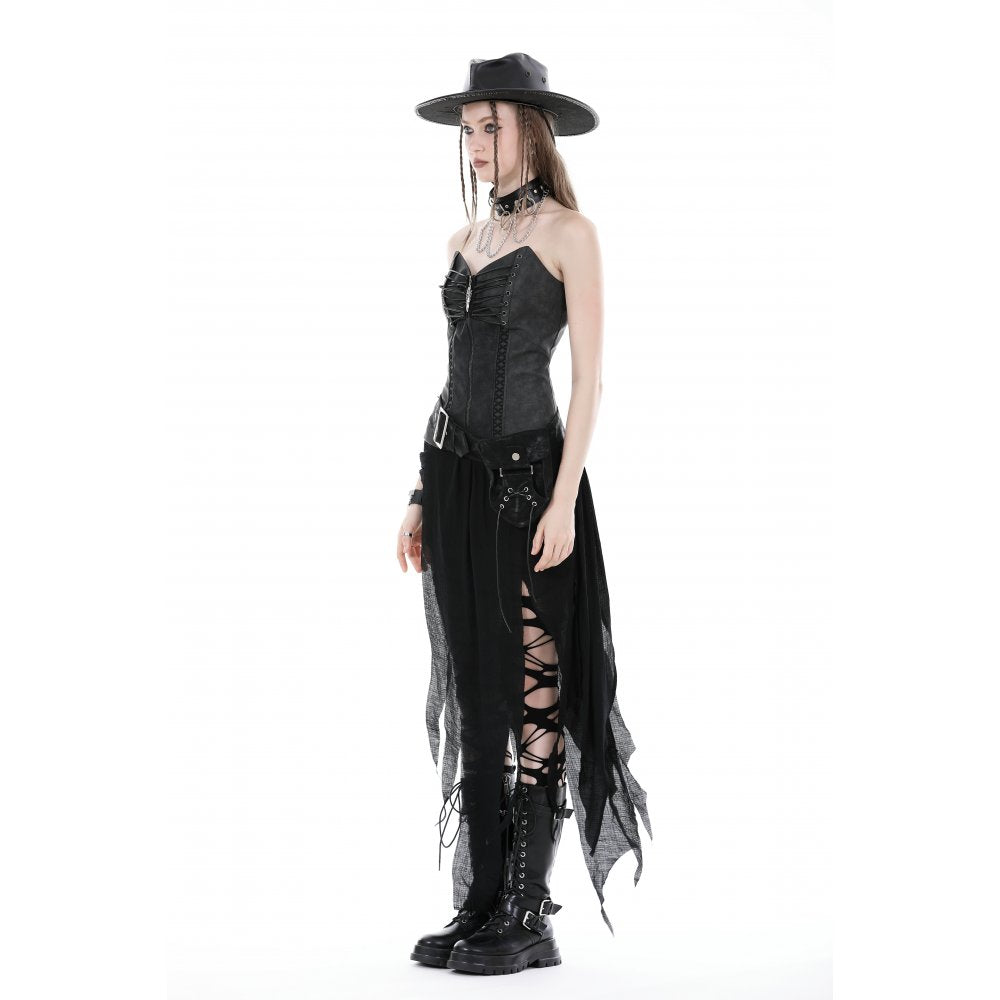 Dark In Love Orenda Pocket Belt – Gothic PU Cotton Alternative Accessory