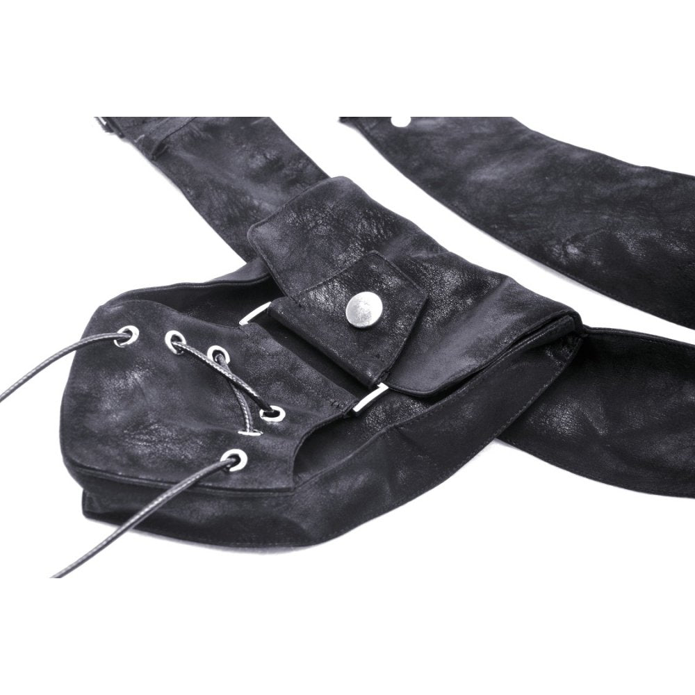 Dark In Love Orenda Pocket Belt – Gothic PU Cotton Alternative Accessory