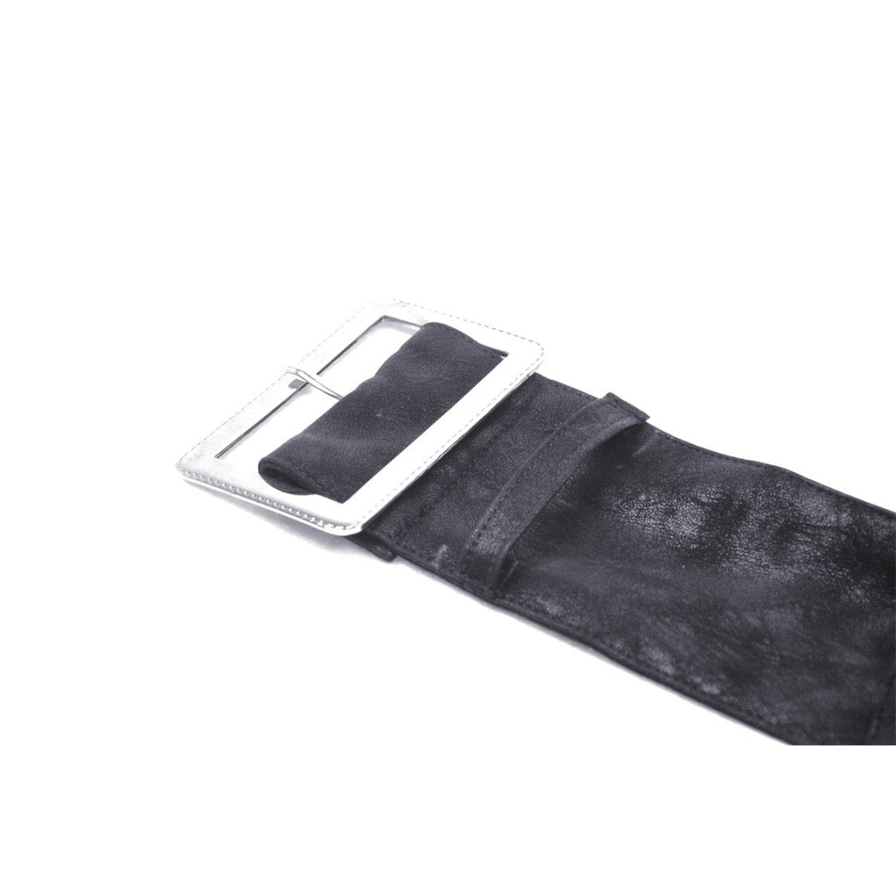 Dark In Love Orenda Pocket Belt – Gothic PU Cotton Alternative Accessory