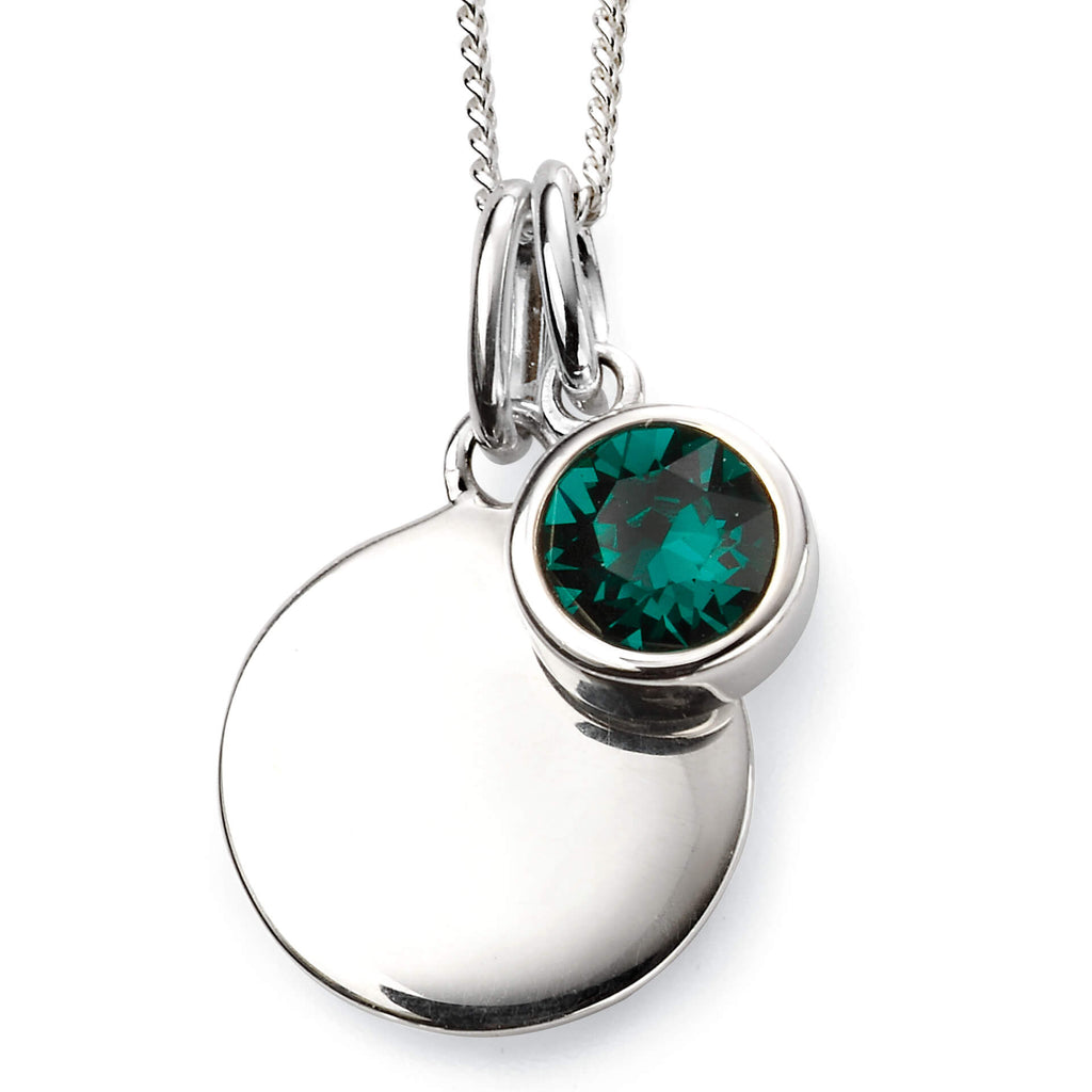 Gecko Jewellery Sterling Silver Crystal Birthstone Pendant Necklace