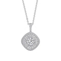 Gecko Jewellery Pave Stippled Pendant – Sterling Silver & Zirconia