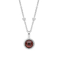 Gecko Jewellery Milgrain Cabochon Birthstone Pendant | Gold & Rhodium