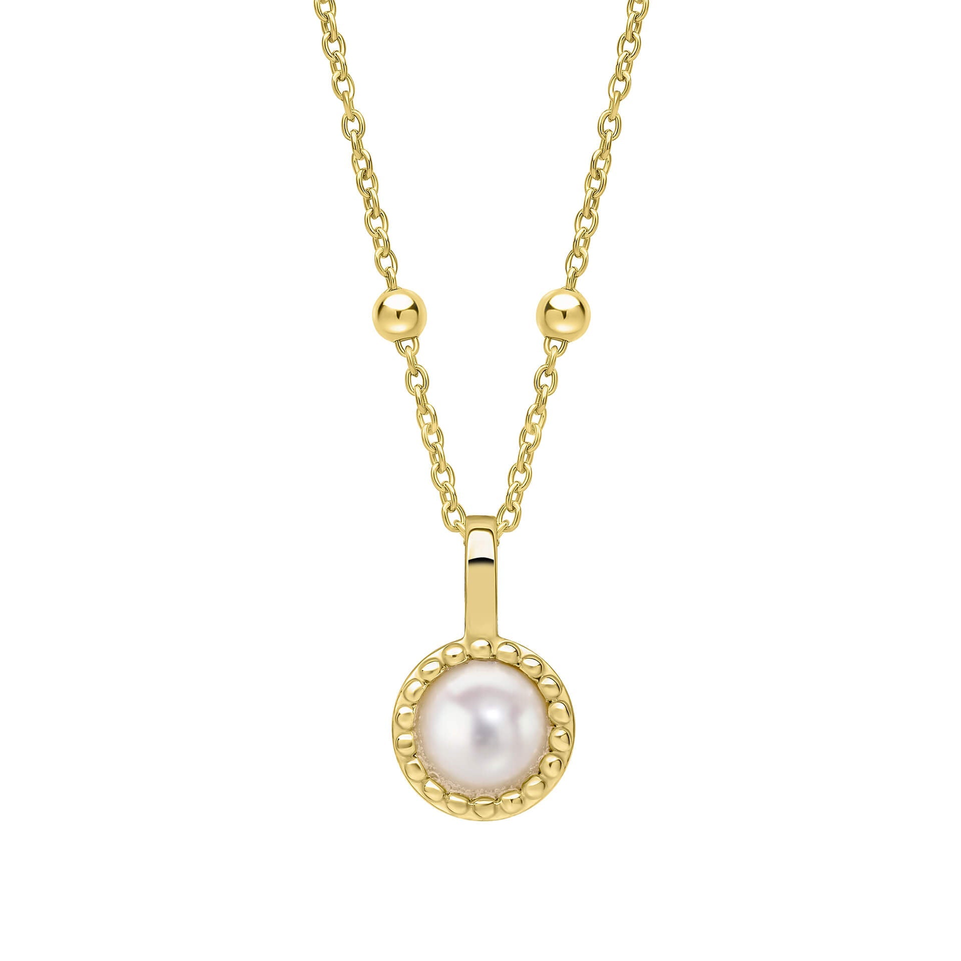 Gecko Jewellery Milgrain Cabochon Birthstone Pendant | Gold & Rhodium