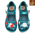 Hot Chocolate Design Paint the Roses Red Gothic Floral Mary Jane Flats