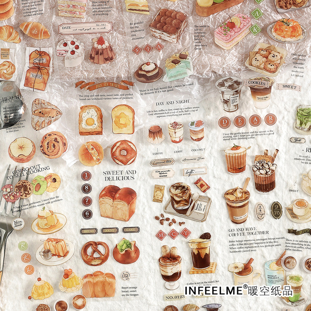 Infeelme Tuesday Channel PET Sticker Sheets for Journaling - 3 Pack