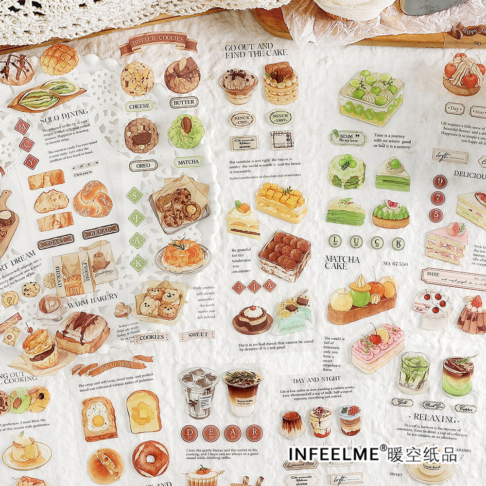 Infeelme Tuesday Channel PET Sticker Sheets for Journaling - 3 Pack