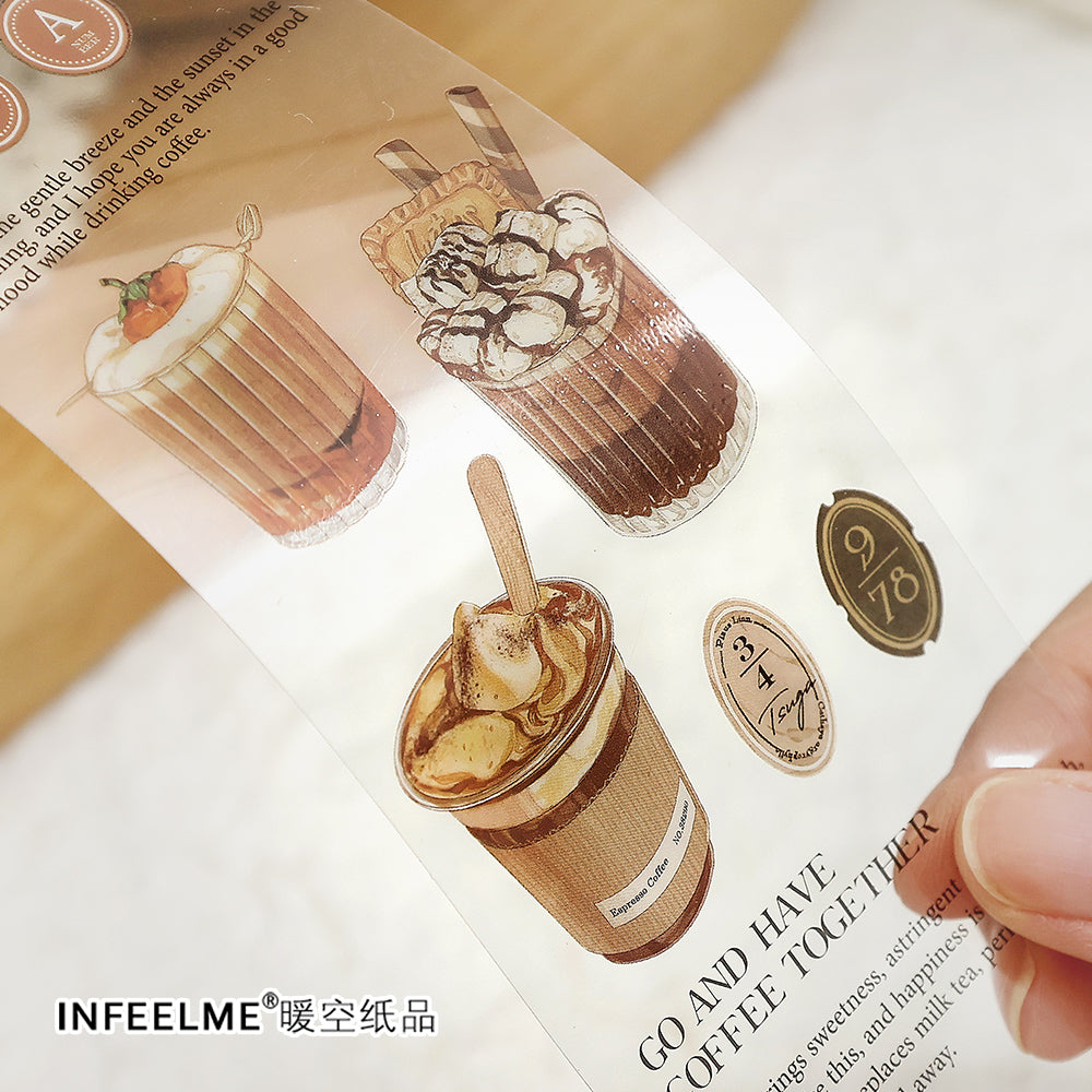 Infeelme Tuesday Channel PET Sticker Sheets for Journaling - 3 Pack