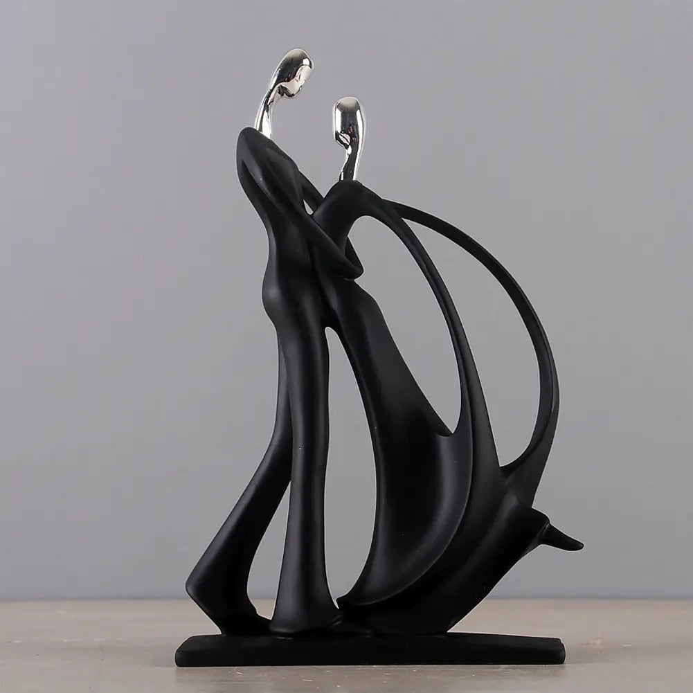Nordic Resin Couple Figurine – Modern Romantic Home Décor