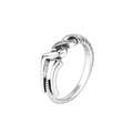 Stylish Retro Minimalist Twisted Wire Winding Ring