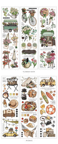 LuLuFun Studio On The Road Decorative Sticker Sheets for Journaling