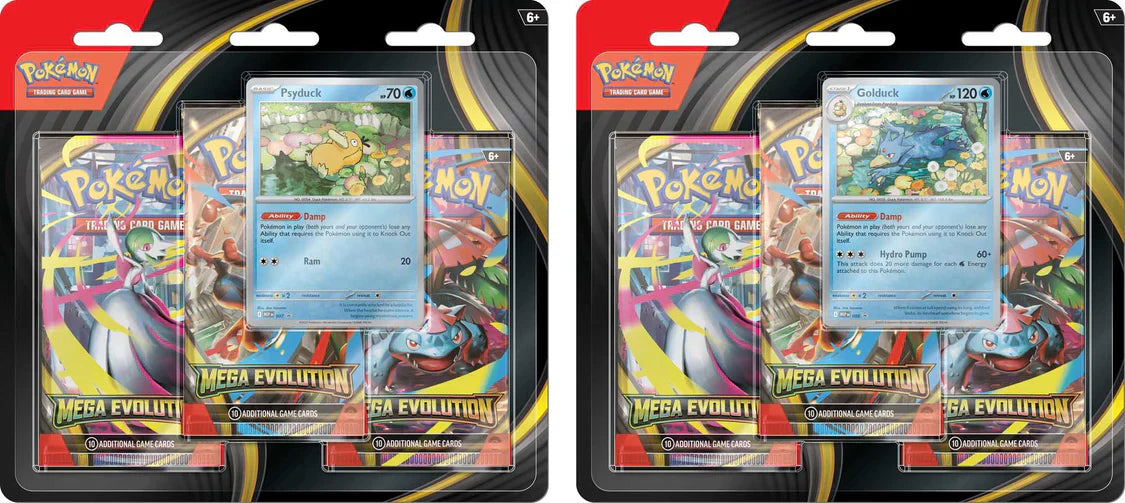 Pokemon TCG: Mega Evolution 3-Pack Booster Set with Foil Promo Card