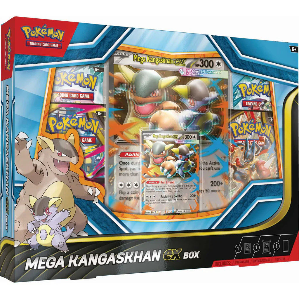 Pokemon TCG: Mega Kangaskhan ex Box – Foil Promo & 4 Booster Packs