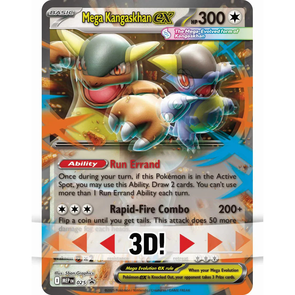 Pokemon TCG: Mega Kangaskhan ex Box – Foil Promo & 4 Booster Packs