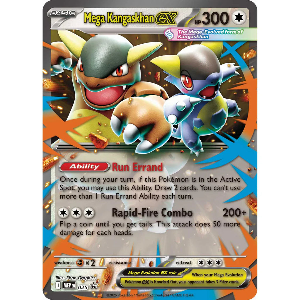 Pokemon TCG: Mega Kangaskhan ex Box – Foil Promo & 4 Booster Packs