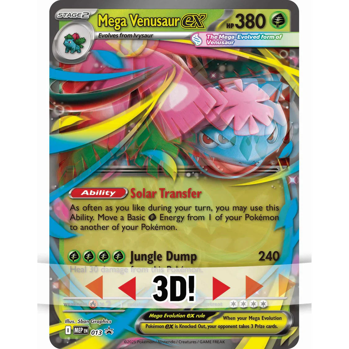 Pokemon TCG: Mega Venusaur ex Premium Collection - 8 Booster Packs