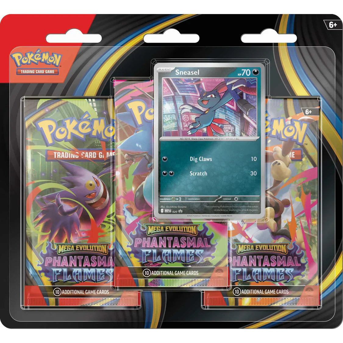 Pokemon TCG: Mega Evolution Phantasmal Flames 3-Pack Booster Set
