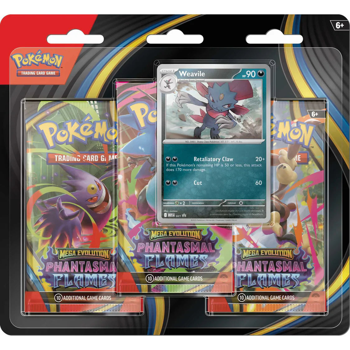 Pokemon TCG: Mega Evolution Phantasmal Flames 3-Pack Booster Set