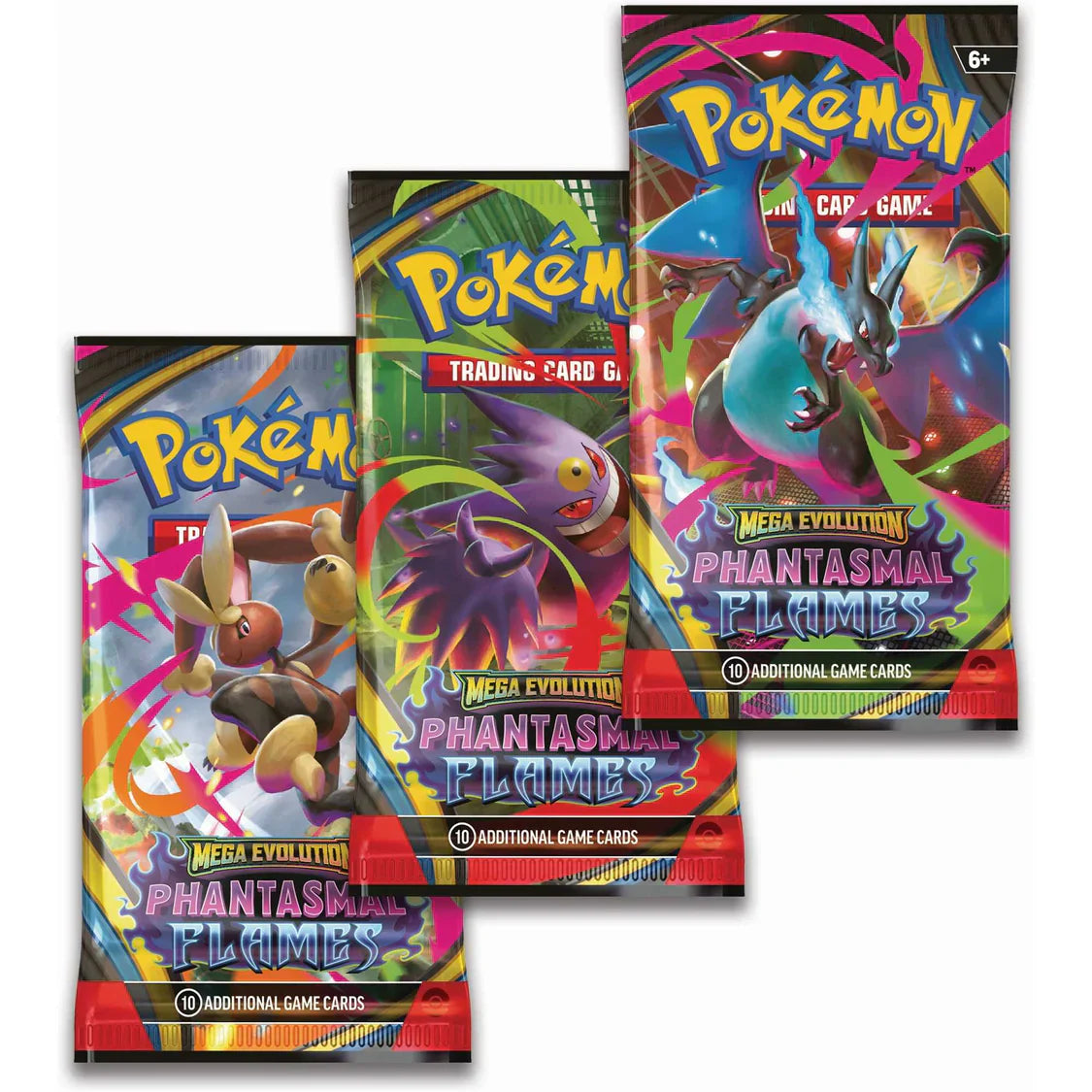 Pokemon TCG: Mega Evolution Phantasmal Flames 3-Pack Booster Set