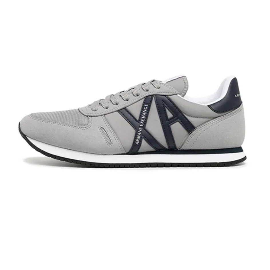 Armani Exchange Men’s Retro Suede Running Sneakers - Grey - UK 7