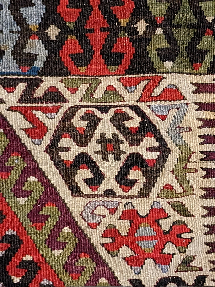 Turkish Kilim Vintage Cushion Cover - 54 x 42 cm