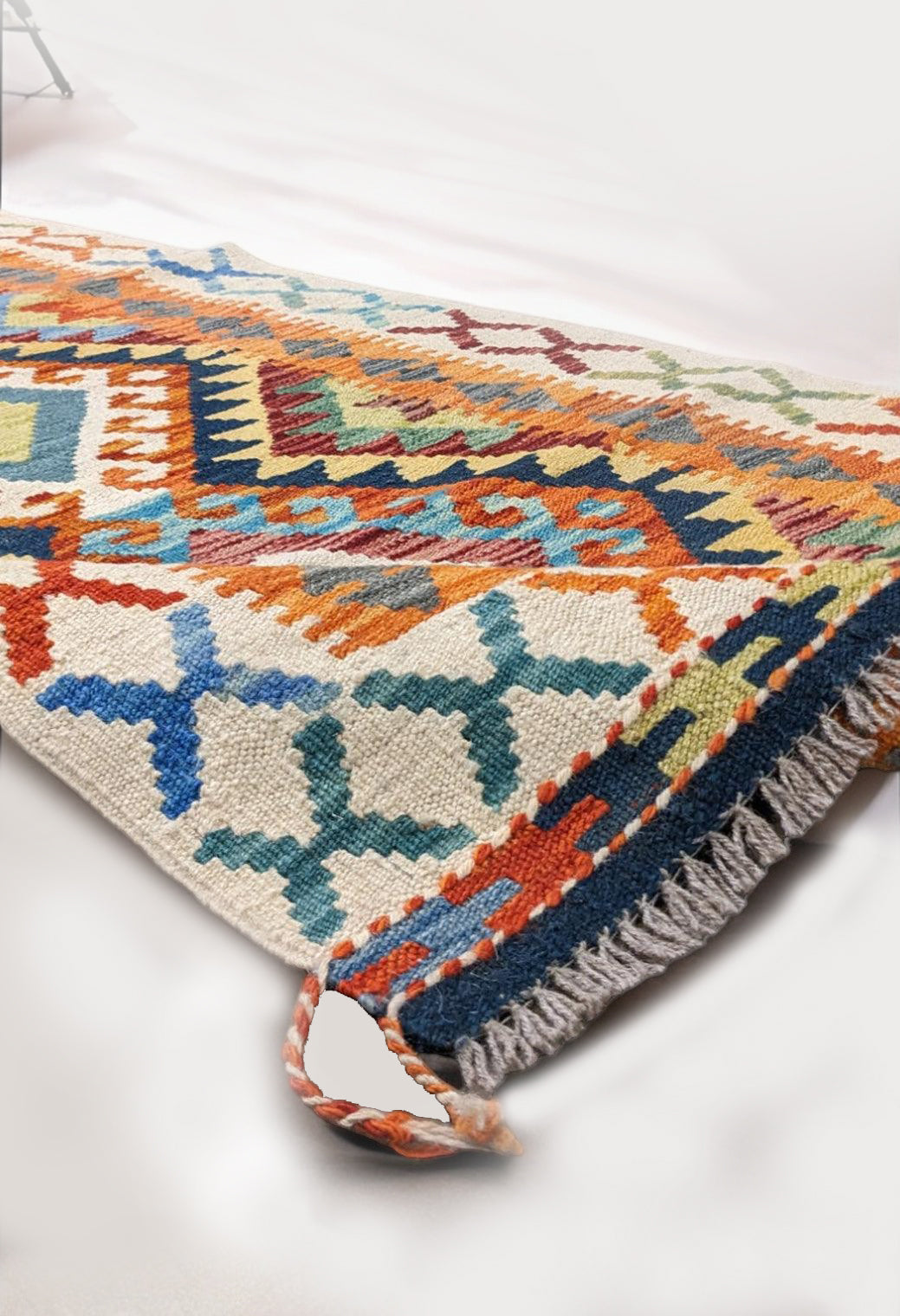 Maimana Afghanistan Kilim Rug - 188 x 86 cm