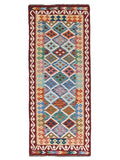Maimana Afghanistan Kilim Rug - 206 x 84 cm