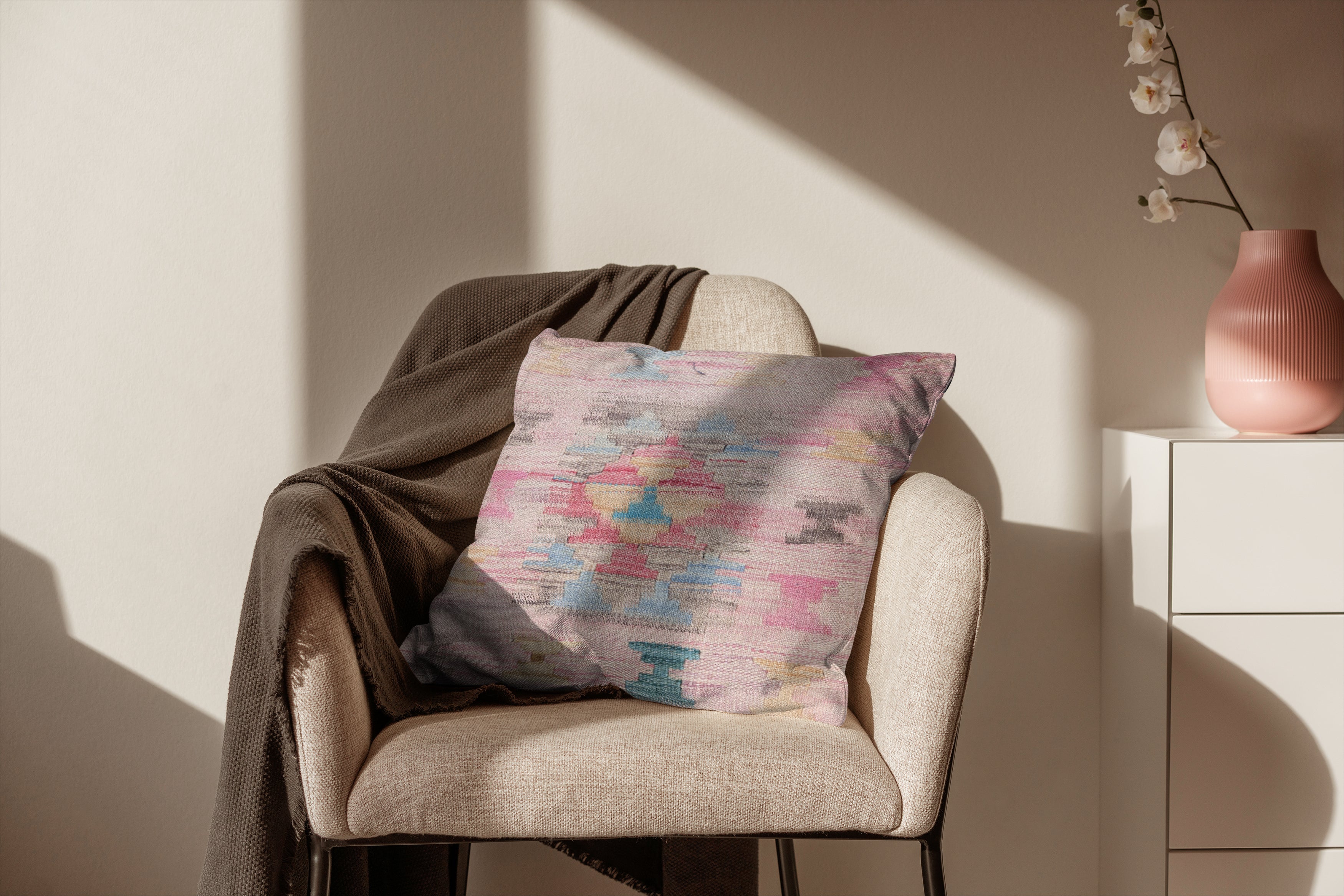 Afghan Kilim Cushion Cover - 45 x 45 cm