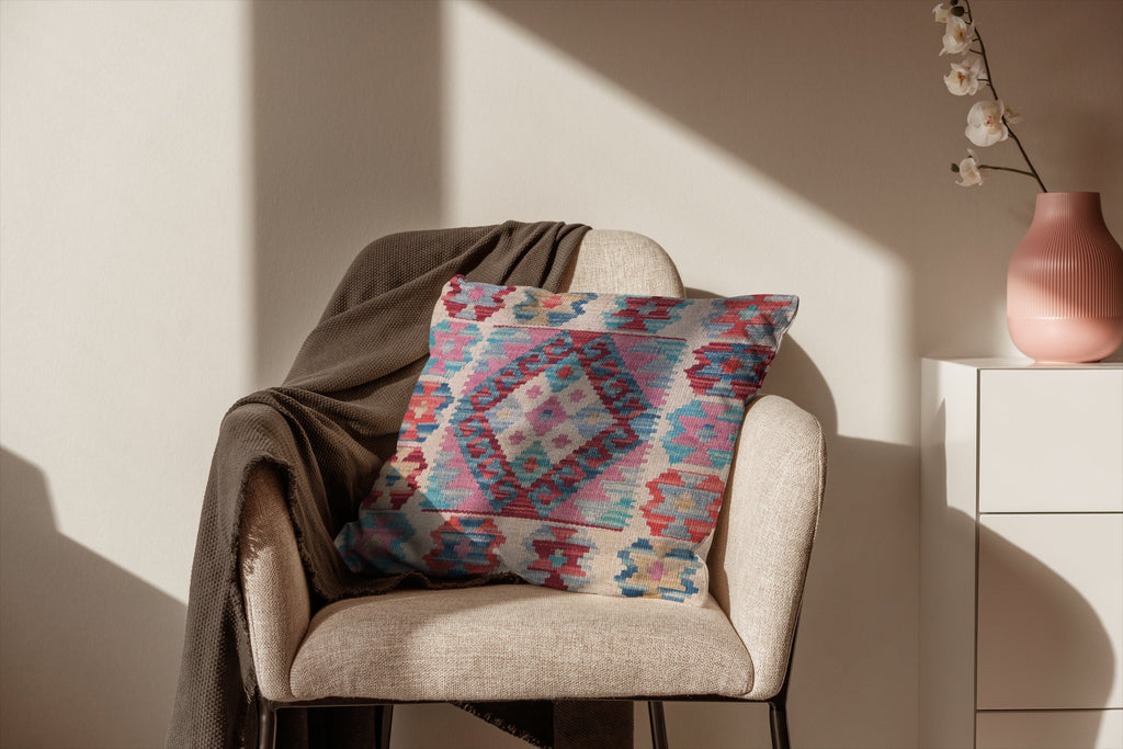 Afghan Kilim Cushion Cover - 45 x 45 cm