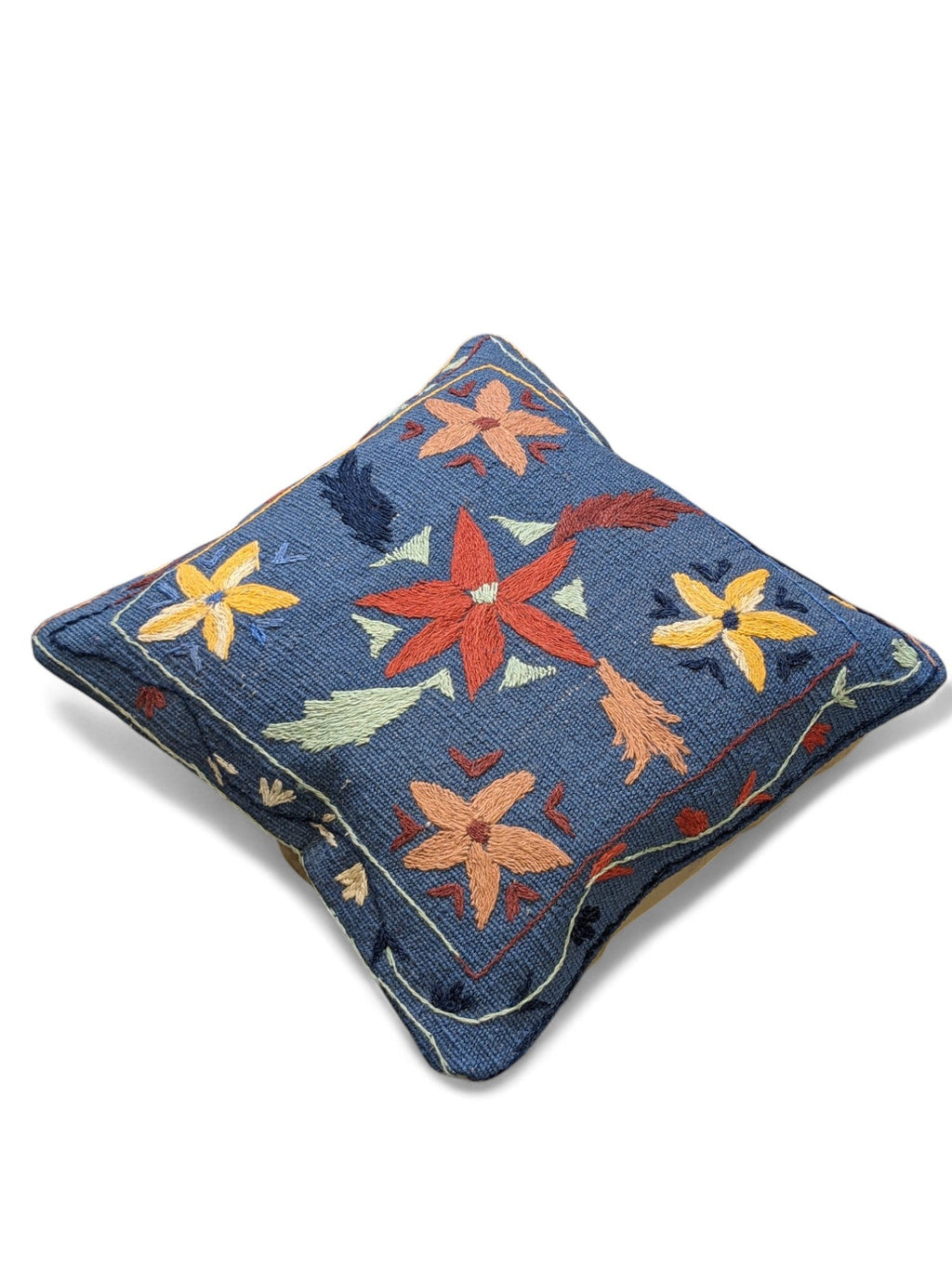 Suzani Hand Embroidered Cushion Cover - 45 x 45 cm