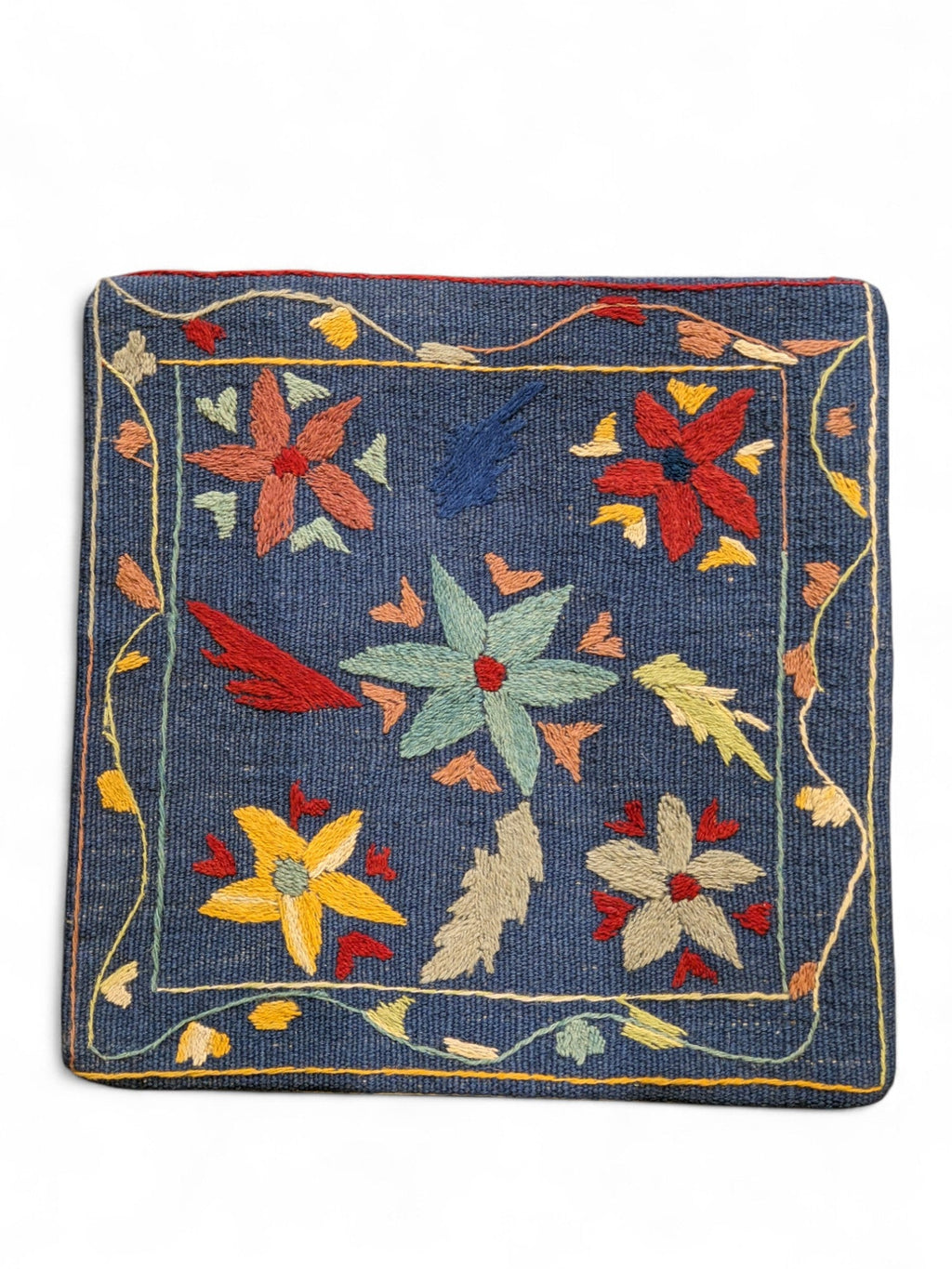 Suzani Hand Embroidered Cushion Cover - 45 x 45 cm